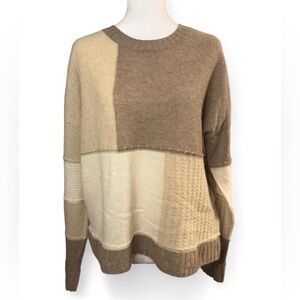 Colorblock Patchwork Cashmere Sweater